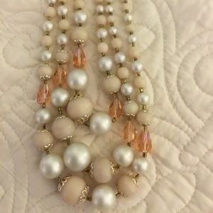 Vintage pearl and glass bead necklace